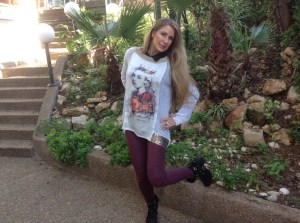 סוודר לבן - kayla